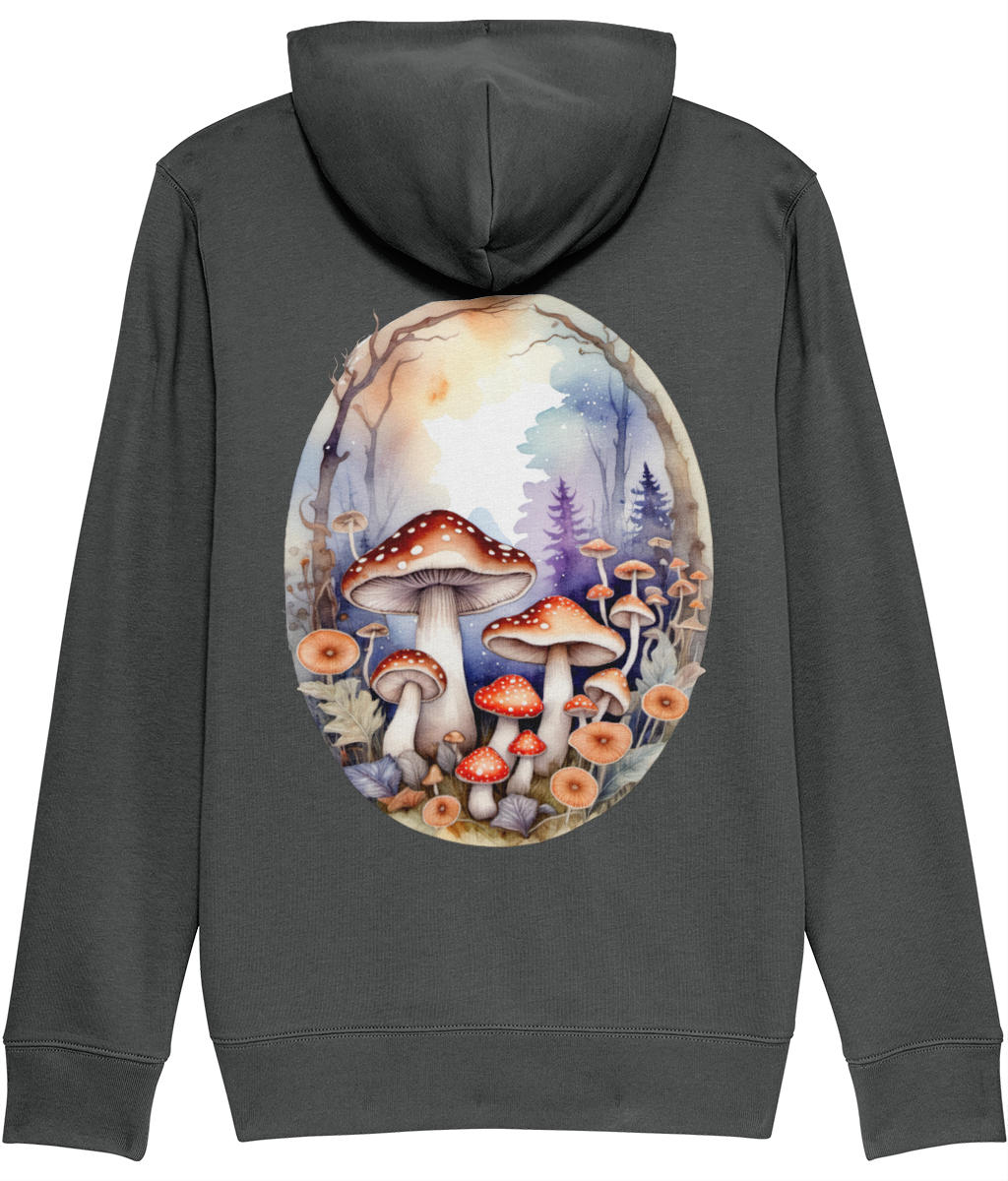 Magickal Mushrooms Zipper Hoodie