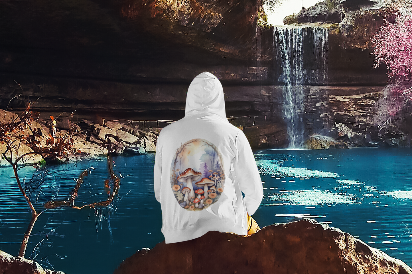 Magickal Mushrooms Zipper Hoodie